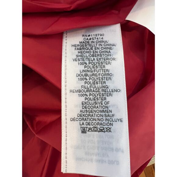 True Religion micro puffer jacket Red L - Picture 7 of 7